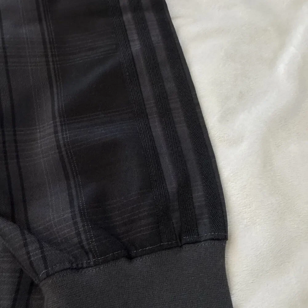 Adidas New Zealand All Blacks Plaid Woven Firebird Track Jacket
